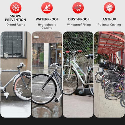 Topcrown Bike Cover Waterproof Outdoor Storage Bicycle Cover - Image 6