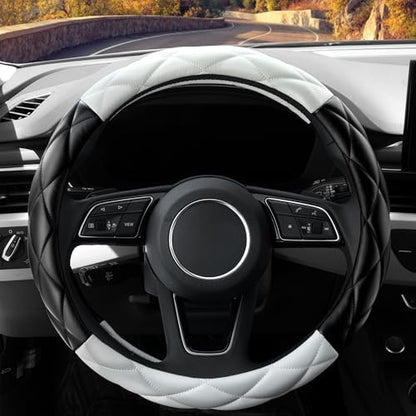 YHONGJT Cute Soft Microfiber Leather Anti-Slip Steering Wheel Cover, Universal - Image 2