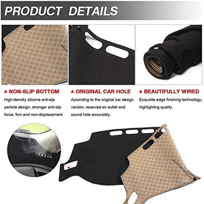 CARTIST Dashboard Cover Mat for 2014-2018 2019 2020 Nissan Rogue Accessories - Image 6