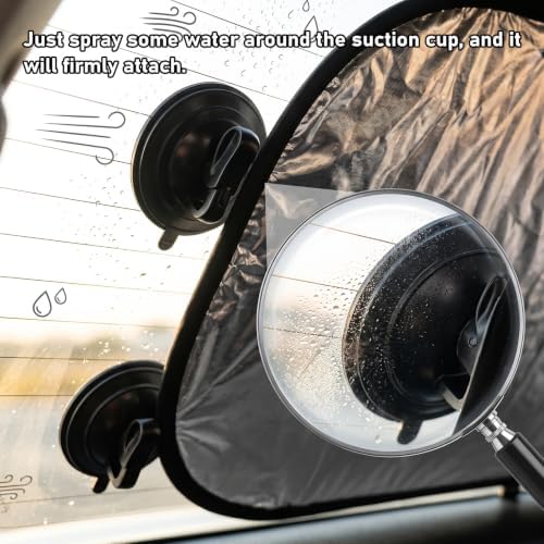 Foldable Car Rear Window Sun Shade, 39.37x19.76 Inch Universal Back Window - Image 6