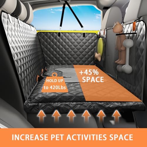 Truck Dog Seat Cover Back Seat Protector, Large Space Backseat Extender - Image 2