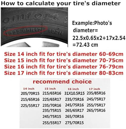 Hippie Floral Tire Covers Daisy Cute Windproof Tire Accessories - Image 4