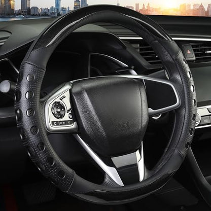 PU Leather Car Steering Wheel Cover by Unknown