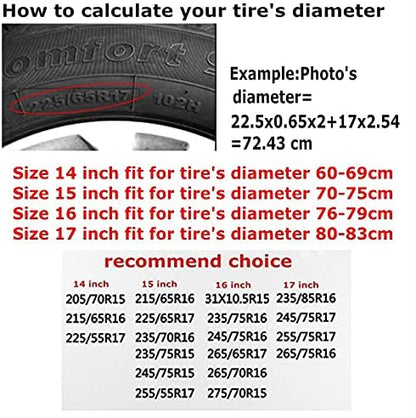 Spare Tire Cover，Compass Camper Spare Tire Cover Waterproof Sun Protection - Image 6