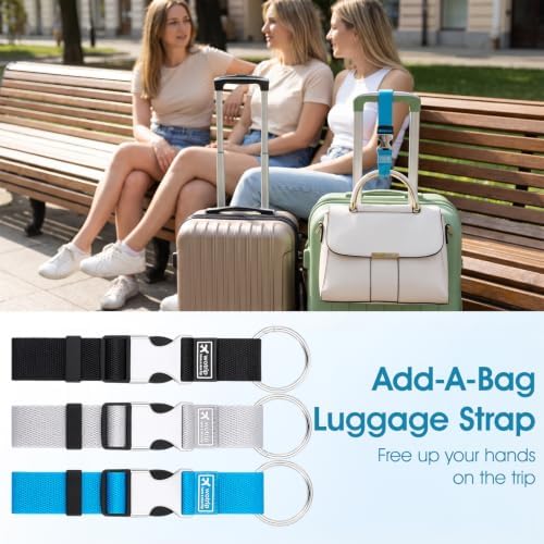 3 PCS Luggage Connector, Quvvarly Add a Bag Luggage Strap Heavy Duty - Image 4