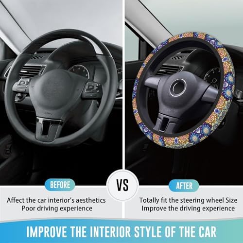 Elastic Steering Wheel Cover, 15 Inch Absorbing Sweat - Image 3