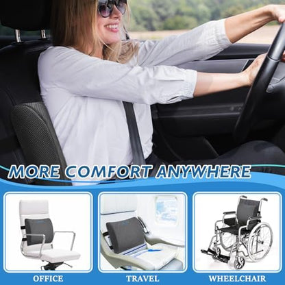 Lumbar Support Pillow for Office Chair, Back Support, Memory Foam - Image 6