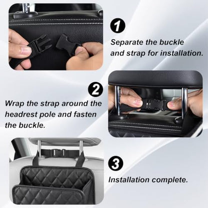 Car Seat Back Organizer – Waterproof Backseat Storage Bag - Image 6