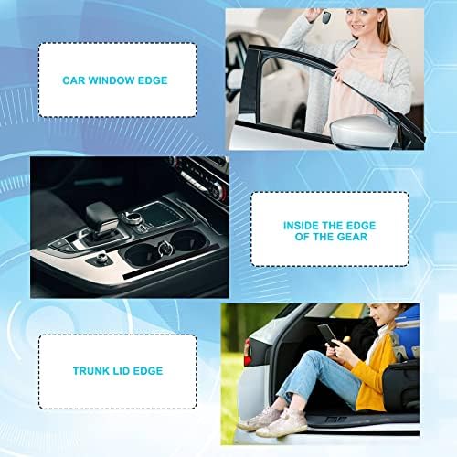 Tallew 3 Rolls 67 ft Carbon Fiber Vinyl Wrap Car Edge Door Sill Protector - Image 3