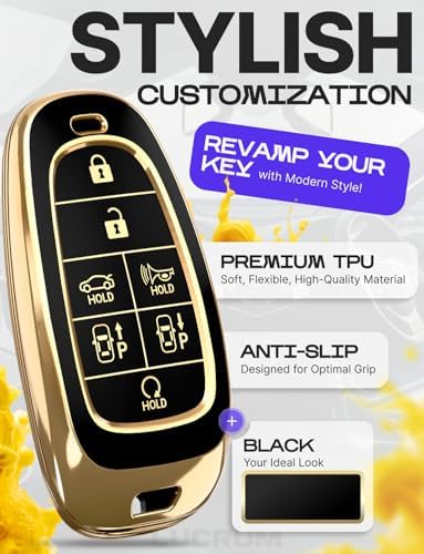 Lucrum Compatible with Hyundai Key Fob Cover & Keychain - Image 3
