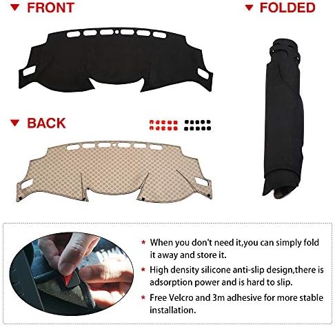 CARTIST Dashboard Cover Mat for 2014-2018 2019 2020 Nissan Rogue Accessories - Image 7