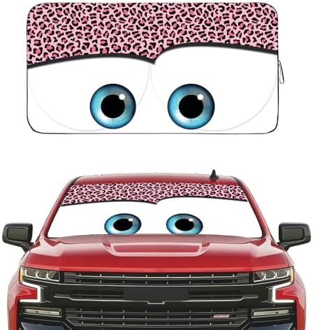 Gven Windshield Sun Shade Car Sun Shade 2025 Pink Car Accessories by Gven
