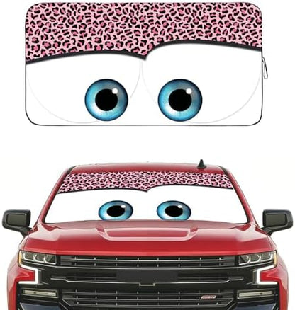 Gven Windshield Sun Shade Car Sun Shade 2025 Pink Car Accessories by Gven