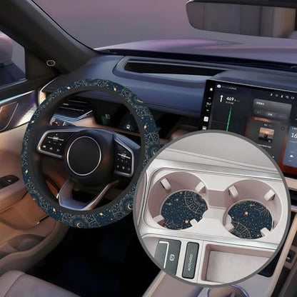 Astrology Moon Star Steering Wheel Cover - Image 5