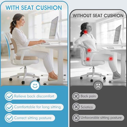 CushZone Seat Cushion and Lumbar Support Pillow - Image 5