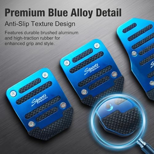 3 PCS Car Pedals Pads, Anti-slip Design, Manual Transmission Accelerator Brake - Image 5
