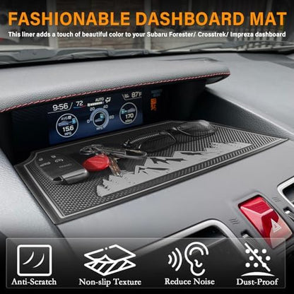 Dash Mat for Subaru Crosstrek Accessories 2012-2017, Forester 2014-2018 - Image 3