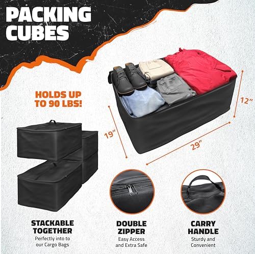 Mockins 29"x19"12" Cargo Carrier Packing Cubes 4 Pack - Image 2