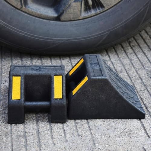 Heavy Duty Rubber Wheel Chocks 8 Packs, Premium Wheel Stopper - Image 5
