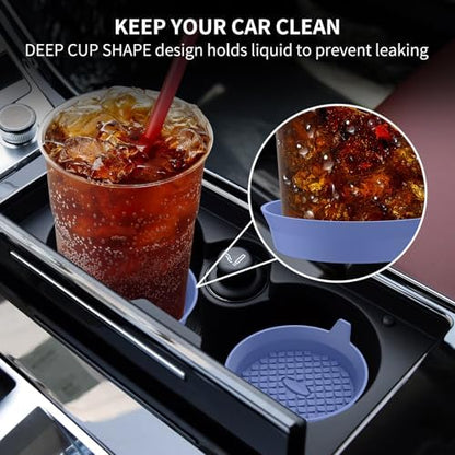 ME.FAN Car Cup Holder Coasters Silicone Cups Mats, Automotive Universal - Image 3