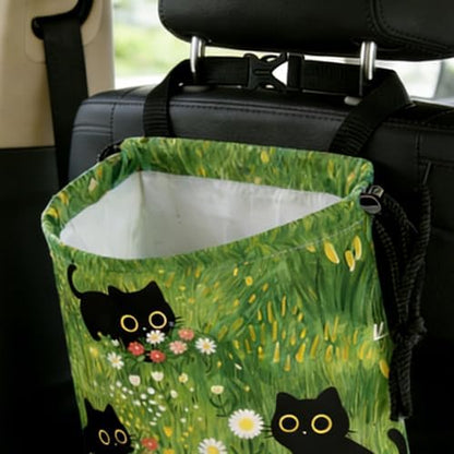 Cute Black Cat Car Trash Bag - Image 7