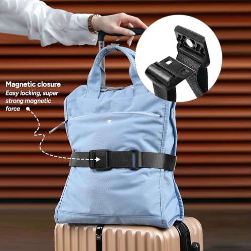 Travel Inspira Magnetic Quick Release Luggage Straps Black - Image 2