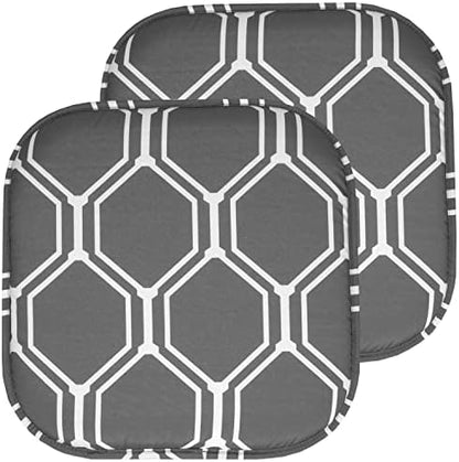 Sweet Home Collection Chair Cushion Memory Foam Pads Honeycomb Pattern Slip Non by SweetHomeCollection