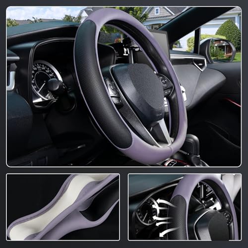 SEG Direct D Shaped Steering Wheel Cover 14.5-15 inch - Image 3