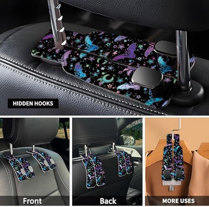 Car Seat Headrest Hook, Universal Leather Cute Hanger Holder Hook, Storage - Image 3