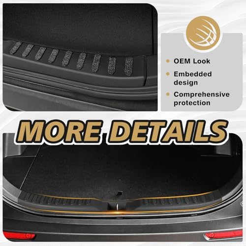 BestEvMod for 2019-2025 RAV4 Upgrade Rear Bumper & Trunk Sill Cover Protector - Image 4