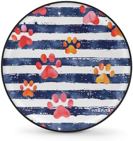 Spare Tire Cover for RV Trailer, Animal Paw Print Tire Covers Universal Fit for by Unknown