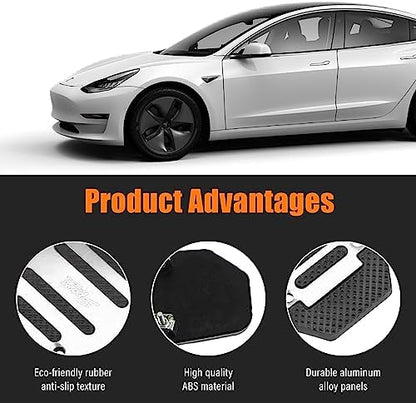 Ziciner 3PCS Non-Slip Car Pedal Pads, Manual Gearbox Gas Pedal Brake Pedal Cover - Image 3