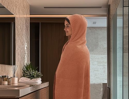 COTTON CRAFT Hooded Bath Towel for Adults – 2 Pack 100% Cotton Bath Sheet - Image 2