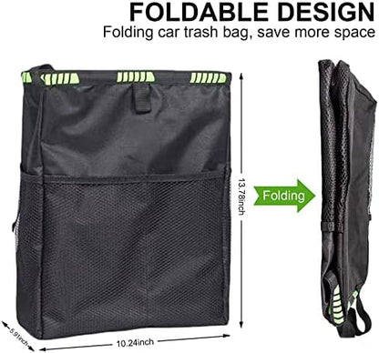 Car Trash Can, Car Trash Bag Hanging, 3.5 Gallons Ultra Large Capacity - Image 2