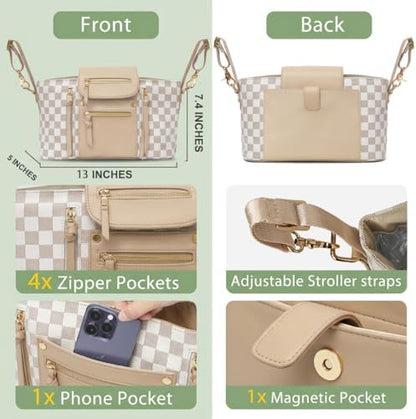 miss fong Checkered Stroller Caddy - Image 4