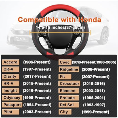 GIANT PANDA Microfiber Leather Steering Wheel Cover - Image 3