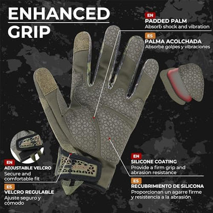 HANDLANDY Work Gloves for Men & Women, Utility Mechanic Working Gloves Touch - Image 3