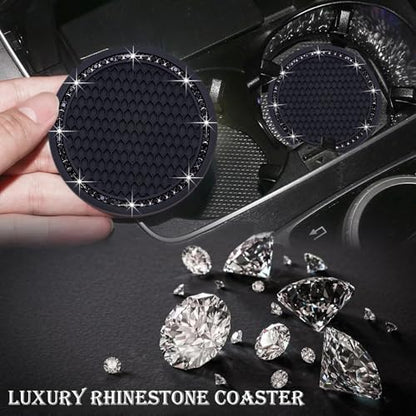 2PCS Bling Cup Holder Coaster, 2.75 Inch Auto Car Cup Holder Insert Coasters - Image 6