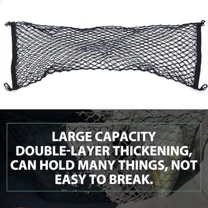 Car Cargo Net, Car Trunk Net Stretchable, Dual-Layer Nylon Trunk Storage Mesh - Image 5