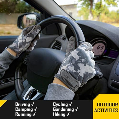 COOLJOB Mechanic Safety Work Gloves, Enhanced Anti-Slip Grip Tactical Gloves - Image 5