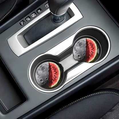 Watermelon Moon Car Cup Holder Coasters 2 Pack 2.63" - Image 7