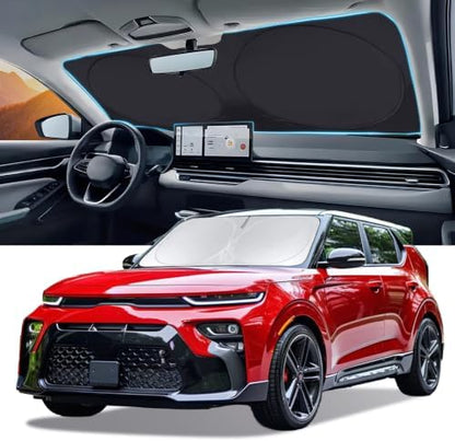 for Soul Windshield Sun Shade for 2020-2026 Kia Soul Window Sunshade by INSAUTO