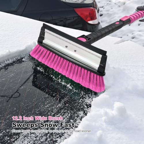 SEAAES 46.7 Inch SUV Long Snow Scraper and Brush - Image 4