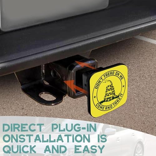 Trailer Hitch Cover, Don't Tread on Me Tow Hitch Cover - Image 6