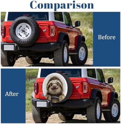 Funny Spare Tire Cover Waterproof Dust-Proof Spare Wheel Covers - Image 5