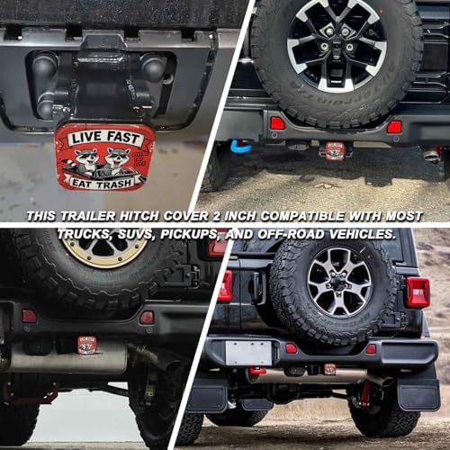 2" Trailer Hitch Cover Rubber Receiver Tube Cap Trailer Hitch Covers - Image 5