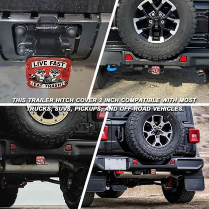 2" Trailer Hitch Cover Rubber Receiver Tube Cap Trailer Hitch Covers - Image 5