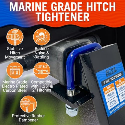 Anti Rattle Hitch Tightener, 2 Inch Hitch Stabilizer and Trailer Silencer - Image 2