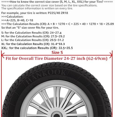 for Toyota Suzuki Ford Buick Envista, Honda CR-V CRV Spare Tire Cover, Faux - Image 2