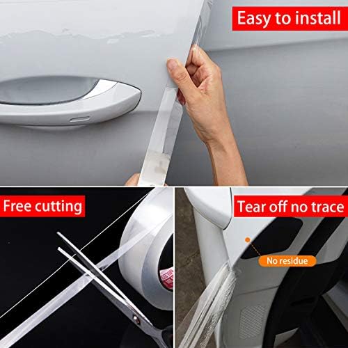 Storystore Car Door Edge Guard, 2.7 in x 33 Ft Clear Door Edge Protector - Image 2